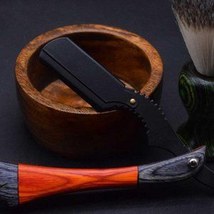 Beard Shaving Razor Single Edge Wood Handle